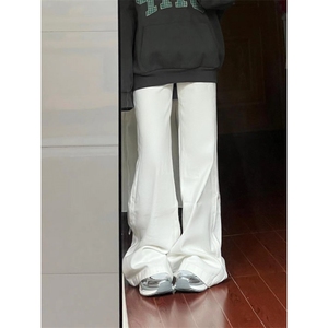 【有货】白色弯刀牛仔裤男美式vibe风裤子修身微喇裤C39HH-P45图片