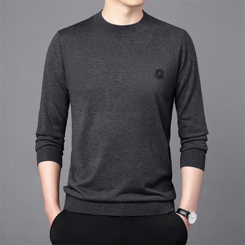 CM61098钱塘2020-2秋季新款时尚休闲圆领百搭中青年男士毛衣P90,男装针织衫/毛衣,钱塘207-2
