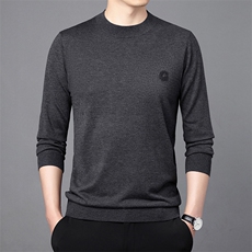 CM61098钱塘2020-2秋季新款时尚休闲圆领百搭中青年男士毛衣P90，男装针织衫/毛衣，钱塘207-2