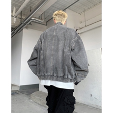 美式复古倒装牛仔外套男小众设计感夹克春秋重工上衣JK86344-p78，男装工装外套，星座1008