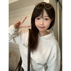 5408-P54原版刺绣袖窿口袋压线后包领潮流休闲连帽卫衣，女装卫衣/绒衫，星座617A-2