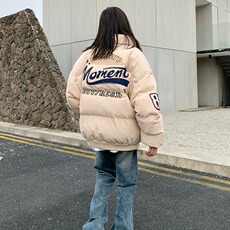 2024新款美式复古灯芯绒加厚外套男款冬季立领棉服情侣保暖棉，男装棉衣，星座506A