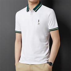 中年夏季商务休闲经典纯色打底衫男士时尚翻领上衣SFT3137-P48，男装Polo衫，星座1105-3
