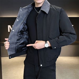 标50白鸭绒轻薄夹克式男装羽绒服冬季外套B317-Y8023-P195图片