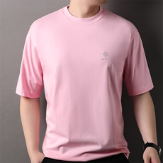 F82356钱塘2020-1新款百搭简约中青年时尚休闲男士短袖T恤P40，男装T恤，钱塘207-1