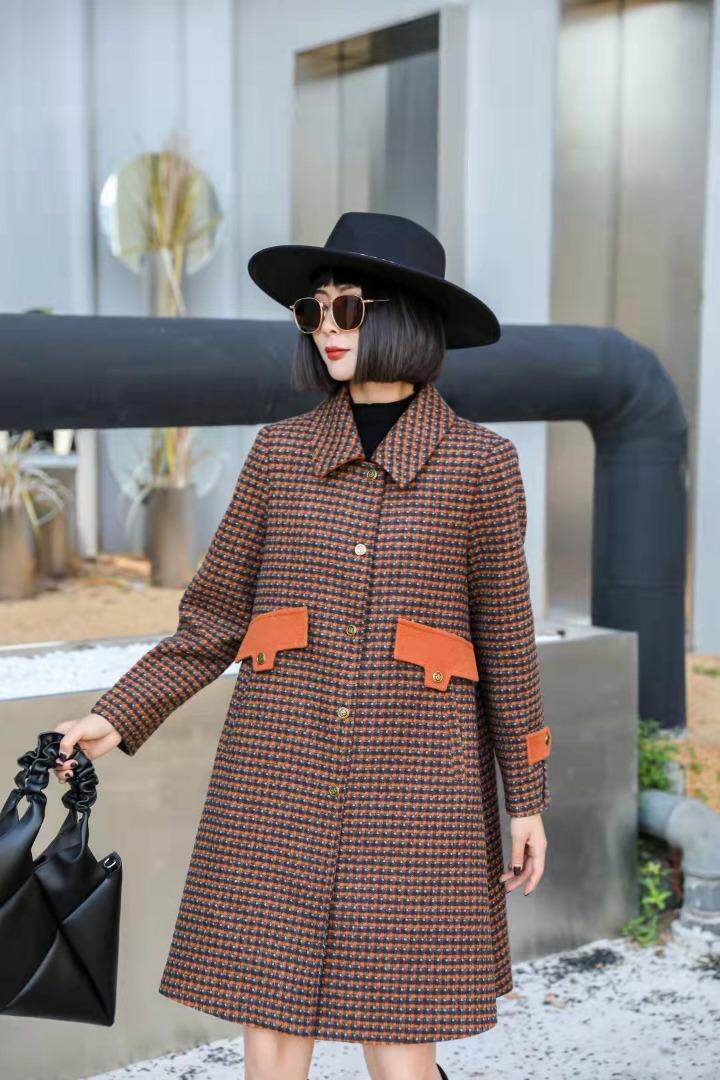 呢料大衣，女装毛呢外套，芭丽名媛