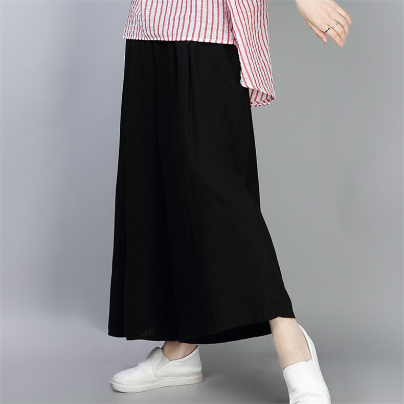 阔腿裤九分裤薄款2021年夏季裤子中腰时尚休闲气质潮流,女装休闲裤,独衣靓