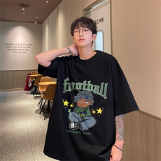 特P19控38230g重磅纯棉港风短袖t恤男DT3136，男装T恤，电商B370