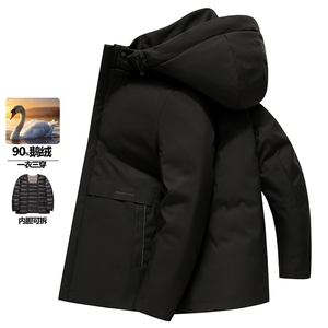 可卸内胆冬季鹅绒羽绒服男士加厚保暖休闲外套A266-YR2511-P260图片