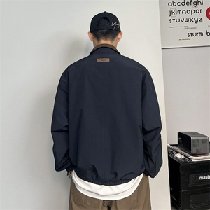 647-P67 日系复古撞色翻领外套男春秋季潮牌vintage宽松休闲图片