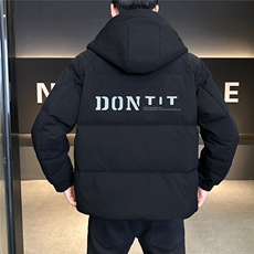 冬季店主风新款连帽标羽绒服男短款保暖羽绒外套Y12006-P265，男装羽绒服，电商A237