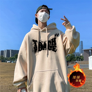 500克重磅秋冬美式加绒加厚卫衣外套 DL168常规特P35绒特P40图片