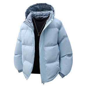 支持二开 冬装加棉加厚连帽棉服男女大码棉衣外套面包服 M812-P70图片