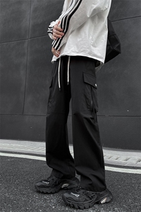 2025春季新款美式ins机能高街裤子冲锋直筒工装裤男882-P45图片
