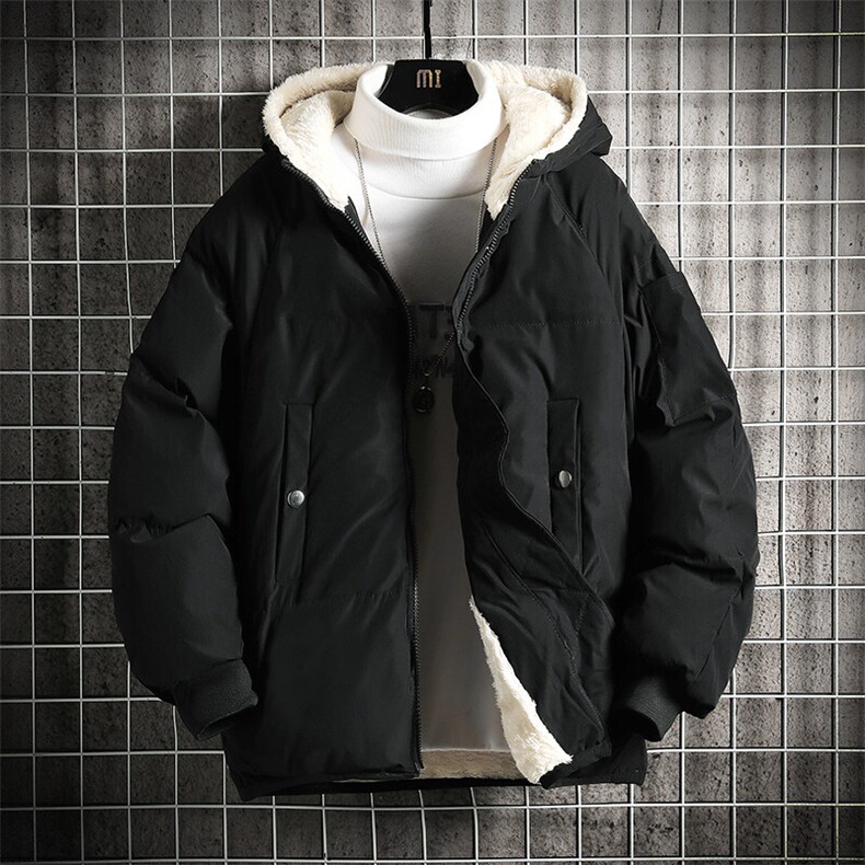 控128加绒面包服男大码羊羔毛棉衣男MY16352-P100,男装棉衣,电商A040A