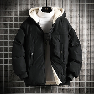 控128加绒面包服男大码羊羔毛棉衣男MY16352-P100图片