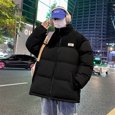 冬季青少年灯芯绒立领拼接外套休闲百搭面包服棉服5302-P78，男装棉衣，电商B306
