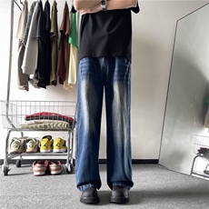 2024美式牛仔裤男款直筒长裤潮T8856P43，男装牛仔裤，星座1116-2