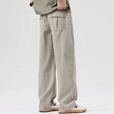 男休闲裤夏季新品百搭美式潮牌长裤街头宽松舒适直筒裤MK311P46，男装休闲裤，星座1013-5