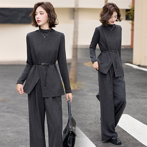 马甲阔腿裤套装女2026新款气质时尚高级感御姐通勤早春穿搭一整套图片