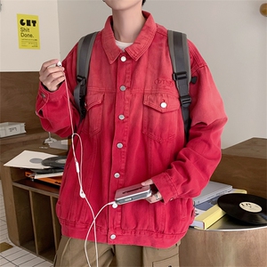 牛仔外套男春秋韩版潮流潮牌夹克男休闲上衣服JK0892-P75图片