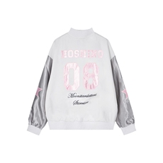 美式蝴蝶刺绣棒球服外套女春秋季甜酷韩系穿搭夹克撞色上衣潮，男装夹克，星座1210-1