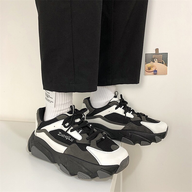 ins网红老爹运动鞋男韩版chic百搭厚底跑鞋B253-Y288,男鞋休闲鞋,星座814A（原电商B253）