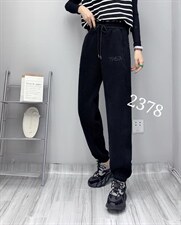 数字刺绣收脚卫裤，女装休闲裤，帝瀛 DY