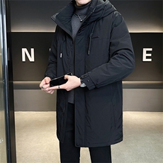 标50绒店主风冬季男士中长款连帽羽绒服保暖外套9919-P275，男装羽绒服，电商B338