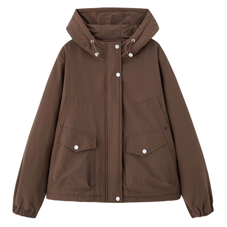 现货！现货！加绒加厚派克服2025冬季女装新款宽松休闲连帽棉服,女装棉衣/棉服,以桐