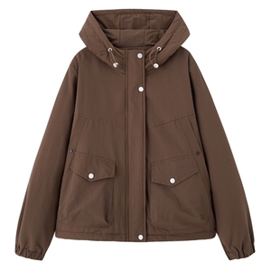 现货！现货！加绒加厚派克服2025冬季女装新款宽松休闲连帽棉服图片
