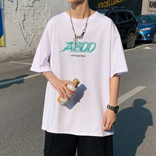 ！2023夏季新款男士纯棉短袖T恤宽松半袖体恤衫T2150P25，男装T恤，电商B220