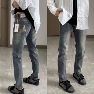 1506-1/KK09661/P43高街潮款美式cleanfit水洗简约牛仔裤男百搭