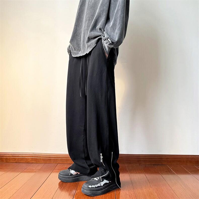 B2212022秋装青少年大码男女情侣款拉链休闲卫裤LK22057-P60控78,男装休闲裤,电商B221