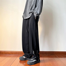 B2212022秋装青少年大码男女情侣款拉链休闲卫裤LK22057-P60控78，男装休闲裤，电商B221