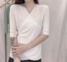 褶皱设计针织衫，其它，魅力元素