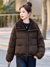 2025年冬季大翻领90白鸭绒羽绒服，女装羽绒服，艾尚靓装