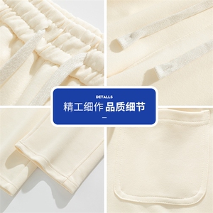 运动裤男秋季2025新款阔腿宽松直筒卫裤休闲百搭长裤Q29169-特P36图片