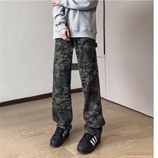 2025秋季新款直筒迷彩牛仔裤S-3XL-KZ8511-特批38，男装牛仔裤，星座417-1（原电商B245）