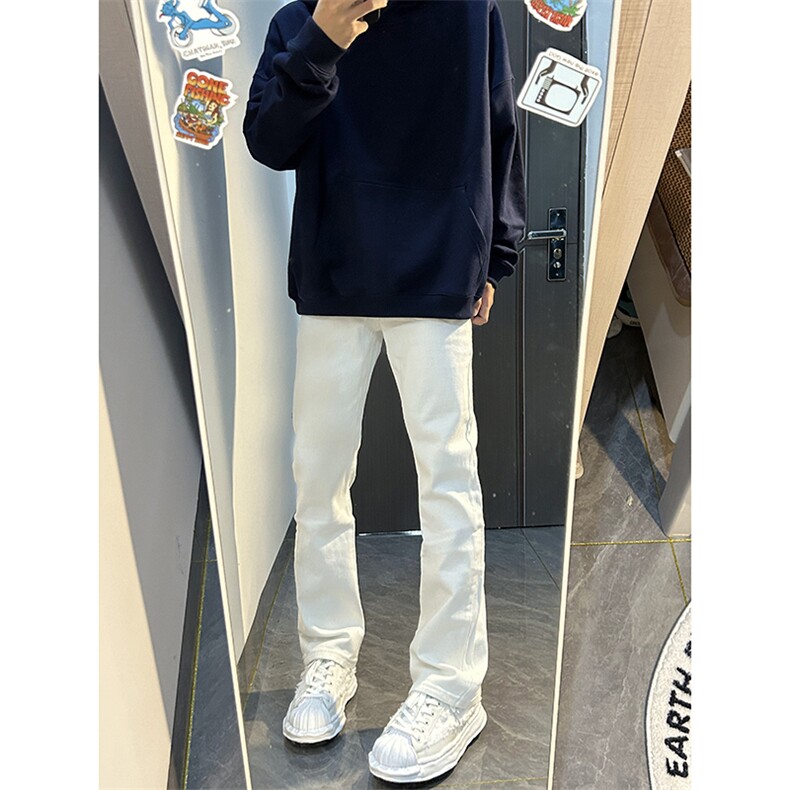 B221美式ins高街暗黑小众修身弹力休闲牛仔裤LK23010-P60控78,男装牛仔裤,电商B221