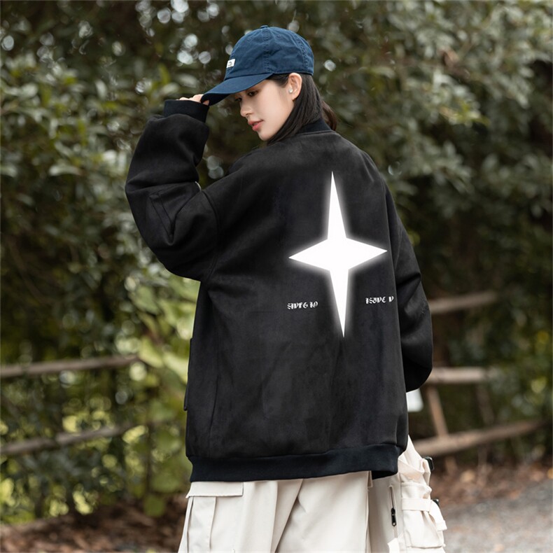 23/美式麂皮绒飞行棒球服中性风男女夹克外套JF3281-P80控108,男装夹克,电商B370