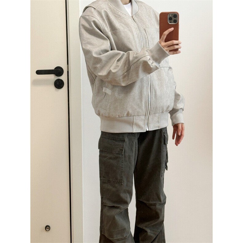 【有货】JK32HH-P68cleanfit外套男春季高级感棒球服飞行员夹克,男装夹克,星座1007（原301D）