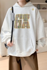 华棉春秋内景潮个性宽松连帽卫衣男新款百搭WY00676/P45加绒P50，男装卫衣，电商B316