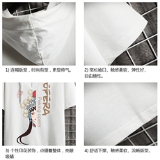 LD54161-P45连帽短袖t恤男大码胖子带帽五分袖中袖网格挂拍，男装T恤，电商A040A