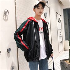 709-JK01-P6520年秋款港风薄款夹克衫情侣外套休闲连帽，男装夹克，星座709