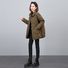 2023冬季新款时尚立领宽松羽绒服显瘦保暖外套，女装羽绒服，依恋蒂丝