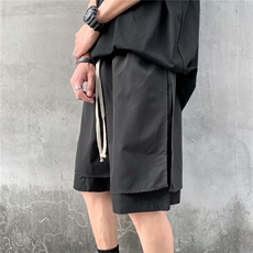 假两件短裤男夏季新款ins潮流宽松直筒休闲学生拼接工装K841-P25，男装休闲裤，星座512-2
