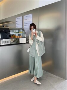 【现货】皮毛一体马甲,女装马甲,欧洛佛