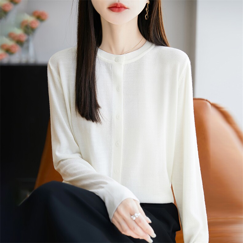 精纺细纱针织防晒开衫女披肩外搭配吊带裙子2025新款高级感上衣薄，女装针织衫/毛衣，尚雪电商供货