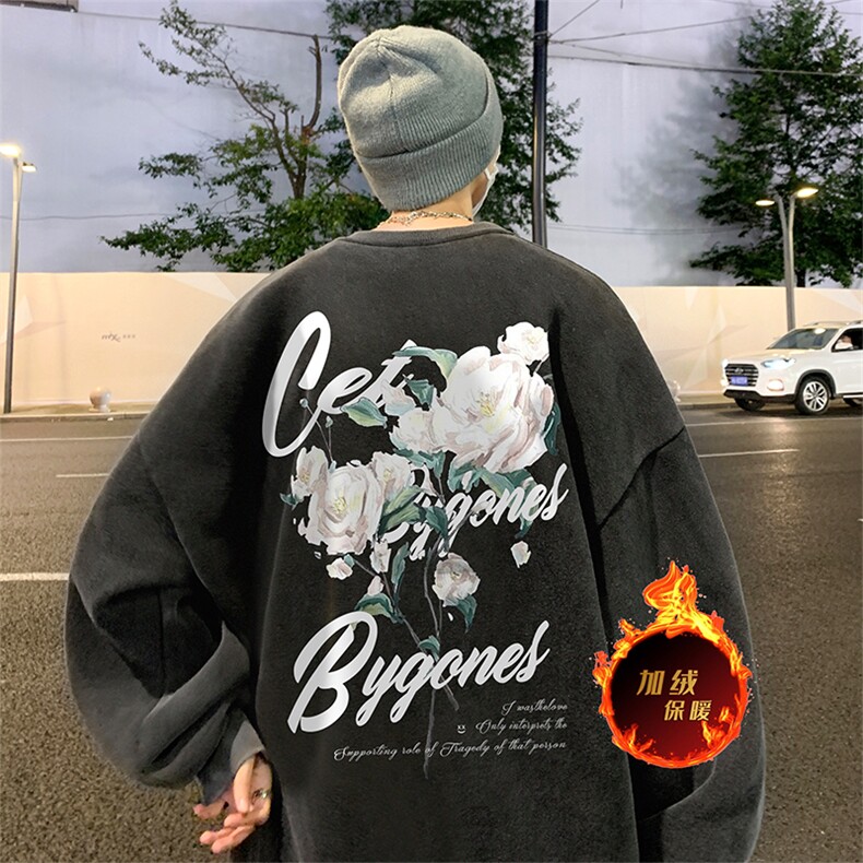 直播品质500克重磅美式做旧水洗卫衣SY1396-常规特P45加绒特P55,男装卫衣,电商A486